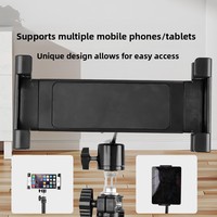 Grand support de tablette à rotation à 360 degrés Trépied en métal sur pied Interface de 17mm Tablette de diffusion en direct rotative universelle