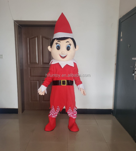 Elf Boy Christmas Adult Fancy Cartoon Mascot Costume Character Suit <span class=keywords><strong>para</strong></span> adultos Christmas Party Santa Claus Mascot Costumes - Product Image 1