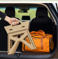 Tabouret pliant portable d'extérieur, ultra-léger, haute capacité de charge, chaise en plastique renforcée pour le camping, la pêche, tabouret carré, tabouret de camping