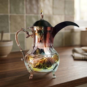 New Design Moroccan Type Kettle Hot Selling New Design Trendy Finishing <b>Tea</b> Pot Kitchen Decor Table Top Dinner Ware Kettle <b>Set</b> - Product Image 3