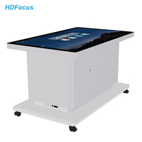 Écran capacitif de table intelligente interactive de 43,49,55,65 pouces avec logiciel de jeu d'intelligence pour enfants et logiciel de tableau blanc