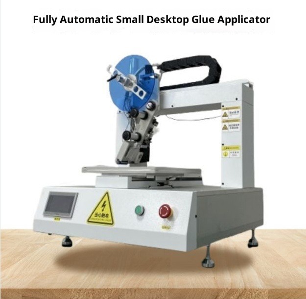 ANDUUK Tabletop Double Sided Foam Tape Pasting Machine Electric Adhesive Label Applicator Cutting Sealing Equipment