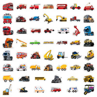50 autocollants en vinyle imperméables à l'eau, dessins animés, vente chaude, décoration DIY, autocollants pour voiture, moto, voiture de sport, accessoires automobiles