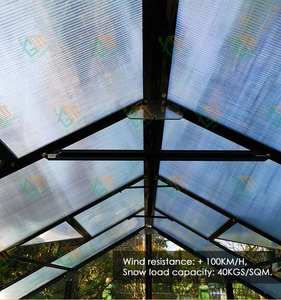 Eco-Friendly PRO SÉRIE EDIFÍCIOS DE JARDIM PRO SÉRIE GP935 6MM PC + 4MM PAINEL DE VIDRO ESTUFA - Product Image 6