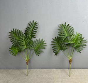 Feuilles artificielles en gros, style « Spring Rain », fausse verdure, plante Swiss Cheese, grandes feuilles, toucher doux, feuilles de Monstera artificielles - Product Image 6