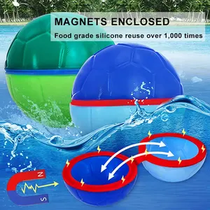 צעצוע קיץ שחייה בלוני מים מגנטיים ניתנים למילוי חוזר סיליקון בלון מים למילוי מהיר לשימוש חוזר