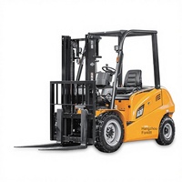 Forklift Listrik Hangcha 2 Ton Empat Roda Sistem Counterbalance dengan Baterai Lithium-ion dan Lead-acid
