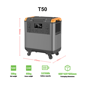Best Selling 5376Wh CE Certified Rechargeable LiFePO4 Battery 3000W Home Portable Power Supply Station Emergency <b>Solar</b> <b>Generator</b> - Product Image 3