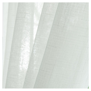 52*84 <span class=keywords><strong>inch</strong></span> Kích thước màu sắc rắn Linen nhìn Polyester Sheer Voile vải rèm cửa - Product Image 1