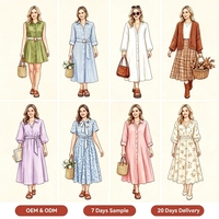 Robes pour femmes en gros : Personnalisation du logo, design en tissu, marque privée, style bohème, élégant, décontracté, luxueux