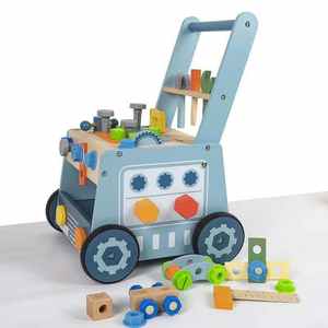 รถหัดเดินไม้สำหรับเด็กเล็ก พัฒนาทักษะการเคลื่อนไหว พร้อมโลโก้สั่งทำได้  สีสันปรับแต่งได้ - Product Image 6