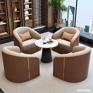 Hotel Sofa U Shape Shikko Leather Durable Versatile For Restaurant Cafe <b>Office</b> Lounge - Product Image 3