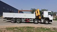 Grue sur camion HOWO 8x4 420 380HP 12 tonnes à flèche longue, avec levage hydraulique fluide, pour l'Amérique