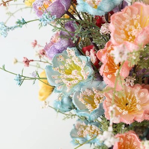 Flores de Jabón Artificiales Yasunobu, Azaleas en Rosa Champán, Azul, Rojo, Morado y Amarillo, Decoración para el Hogar, Adorno para Sala de Estar - Product Image 4