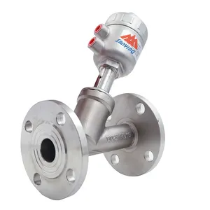 In acciaio inox a forma di Y sanitario flangiato sede angolare valvola pneumatica Dn25 DN15