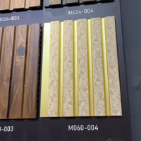 Panel Dinding Polistirena Tahan Air, Papan Latar Dekoratif Modern untuk Ruang Tamu Dalam Ruangan, Hotel, dan Gym