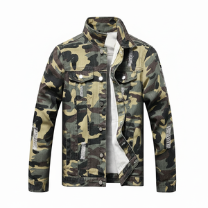 Chaqueta vaquera de alta calidad con bordado personalizado para mujer - Product Image 1