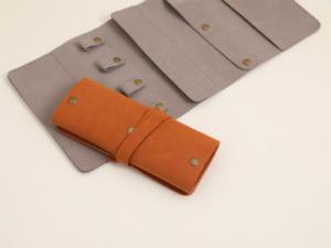 Premium Microfiber Jewelry <b>Roll</b> Organizer Portable Storage Bag <b>for</b> Ring Necklace Earring Collection and <b>Travel</b> Use - Product Image 2