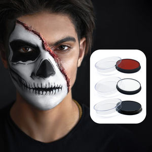35G negro <span class=keywords><strong>cara</strong></span> cuerpo pintura a base de agua lavable pintura de cuerpo completo adultos y niños Joker Zombie vampiro <span class=keywords><strong>esqueleto</strong></span> Cosplay maquillaje - Product Image 4
