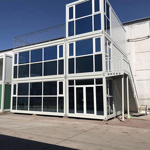 Contenedor de envío prefabricado de 20 pies a un precio razonable, casas pequeñas, diseño Modular plano para centro comercial al aire libre, uso de Hotel, Panel sándwich - Product Image 6