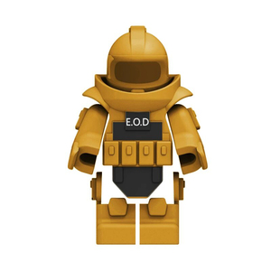 ตัวต่อฟิกเกอร์ที่เข้ากันได้-ชุดป้องกันระเบิด <span class=keywords><strong>EOD</strong></span> หน่วยรบพิเศษ ชุดประกอบเสื้อเกราะ อุปกรณ์เสริมเสื้อผ้า ของเล่น - Product Image 4