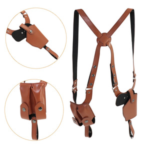Funda Táctica Daqin con Portacargador, Cuero PU, Correa de Hombro Vertical Ajustable, Modelo 1 para Portación Oculta - Product Image 1