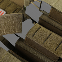 Porte-plaques à déconnexion rapide, système Molle, triple rabat intégré, coque résistante aux déchirures, gilet de protection corporelle pour le sport