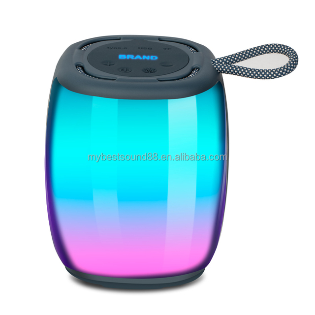 Professional RGB LED Light Wireless Speaker Subwoofer 5W Home Theatre Computer Outdoor Travel Portable Mini Music Speaker
