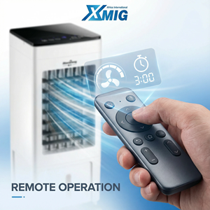 Refroidisseur d'air portable avec télécommande, oscillation, double réservoir d'eau, 5 vitesses, faible bruit, AC, usage domestique, voiture, hôtel, économe en énergie - Product Image 3