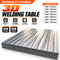 Nouvelle table de soudage de précision D16 D28, table de travail modulaire 3D robuste en acier Q355