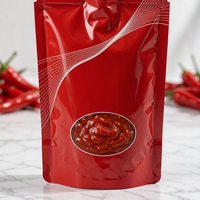Sachet souple personnalisé avec bec verseur, résistant à la chaleur, haute barrière, qualité alimentaire, fermeture éclair refermable, emballage souple