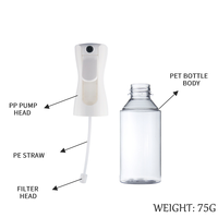 Bouteille pulvérisateur réutilisable pour soins capillaires et maquillage, pulvérisation ultra-fine et continue, bouteille pulvérisateur d'huile alimentaire pour la cuisson, forme ronde et plate
