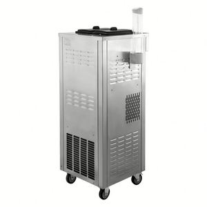 Machine à crème glacée molle verticale avec double compresseur GMCC et écran tactile LCD Sorbetière commerciale avec 2 + 1 saveurs - Product Image 6