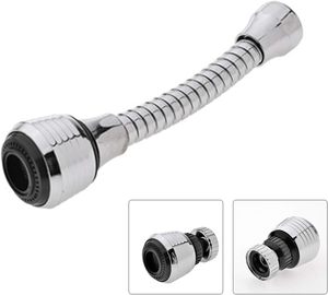 Grifo de Cocina de Acero Inoxidable con Monomando y Ajuste de 360 Grados, Tubo de Extensión con Rociador Extraíble, Boquilla Ahorradora de Agua con Filtro - Product Image 4