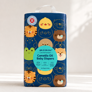 QIN ZI PAI DUI Premium Custom Disposable Cotton Camellia <strong>Oil</strong> Baby Diaper Leak Guard Ultra Thin Soft Breathable Absorption 5 - Product Image 1