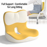Coussin de chaise de bureau ergonomique 3D en mousse à mémoire de forme avec soutien lombaire pour le bureau à domicile, design en forme de nœud chinois
