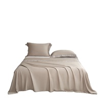 Ensemble de draps de lit en bambou 100% de haute qualité, 4 pièces, ensemble de literie de luxe