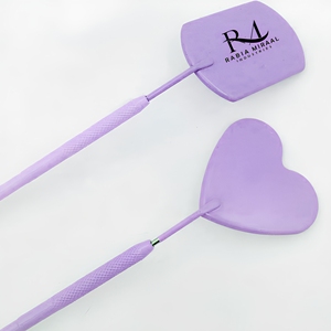 Stainless Steel Eyelash Extension Checking <b>Mirror</b> Customized Heart Shape And <b>Square</b> Lash <b>Mirrors</b> Purple Powder Color - Product Image 6