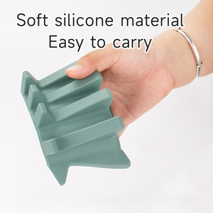 Jabonera de <span class=keywords><strong>silicona</strong></span> con soporte de barra de jabón de drenaje Estuche de jabón impermeable <span class=keywords><strong>para</strong></span> Baño - Product Image 5