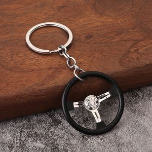 Creative Fashion Auto Part Stainless Steel Lightweight Carabiner Keychain Mini Turbo Gear Hub Keyring Brake Disc Shock Absorber - Product Image 4