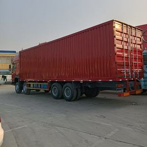 Truk bertugas berat tangan kedua HOWO8x4 kendaraan transportasi kargo 9.6 meter kendaraan kargo kontainer emisi Euro III - Product Image 4