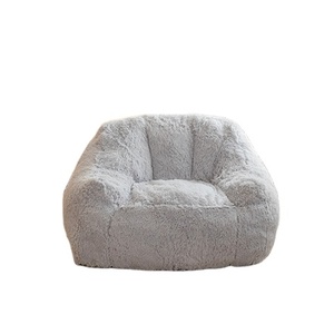 Fauteuil <span class=keywords><strong>pouf</strong></span> géant en fourrure PV, rempli de mousse, grand <span class=keywords><strong>pouf</strong></span> pour salon, meubles d'intérieur confortables pour adultes et enfants - Product Image 1
