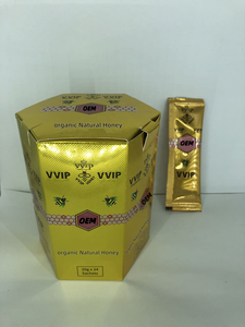 Cajas de Miel Real Vip de Nueva Generación en Oferta - Cajas de Miel 100% Natural con Estampado Dorado en Forma Hexagonal - Versión Personalizable - Product Image 3