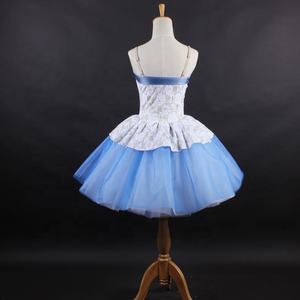 Tutu de ballet bleu spandex de conception unique vêtements de danse costume de ballet pour filles tutu de danse de performance sur scène - Product Image 6