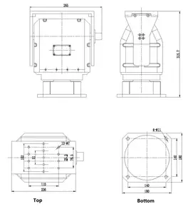 High Quality Cheap Fire Monitoring City Safety High Accuracy Heavy-Duty Pan Tilt