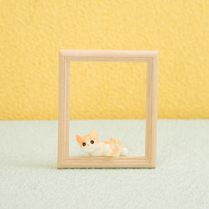 Nuevos muebles de casa de muñecas de madera DIY a escala 1/12 con estante de almacenamiento hueco hecho a mano Mini casillero de plástico modelo adornos para juguetes - Product Image 4