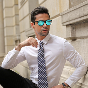 Lunettes de soleil pour hommes à monture fine C2, verres TAC noir mat, UV400, anti-reflets, polarisées, pour la conduite, les sports de plein air, le cyclisme - Product Image 3