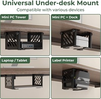 Support de bureau réglable en hauteur pour NAS, Mini PC, tour de bureau SFF, pour Series S/X, One S/X, 360, PS4 Slim/Pro