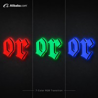 Letras Luminosas RGB de 7 Colores Personalizadas, Letrero Acrílico Ultrafino Retroiluminado con Impresión UV Negra para Decoración Moderna de Bares, Clubes y Discotecas