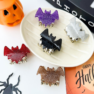 5cm per bambini Mini Halloween <span class=keywords><strong>pipistrello</strong></span> fermaglio per capelli ragazza Punk vampiri forcina per donna in <span class=keywords><strong>Costume</strong></span> per festa accessori per capelli regali Festival - Product Image 2